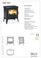 Piec kominkowy Dovre 640 WD